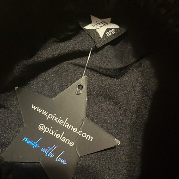 Nwt PixieLane 11/12 tiered ruffle skirt black - Picture 2 of 2